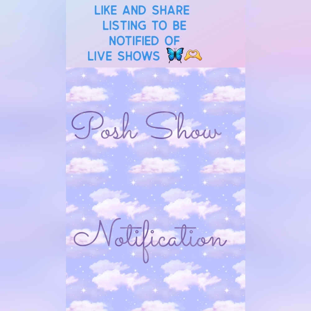 Like this listing to be notified of my next Live show 🫶💗